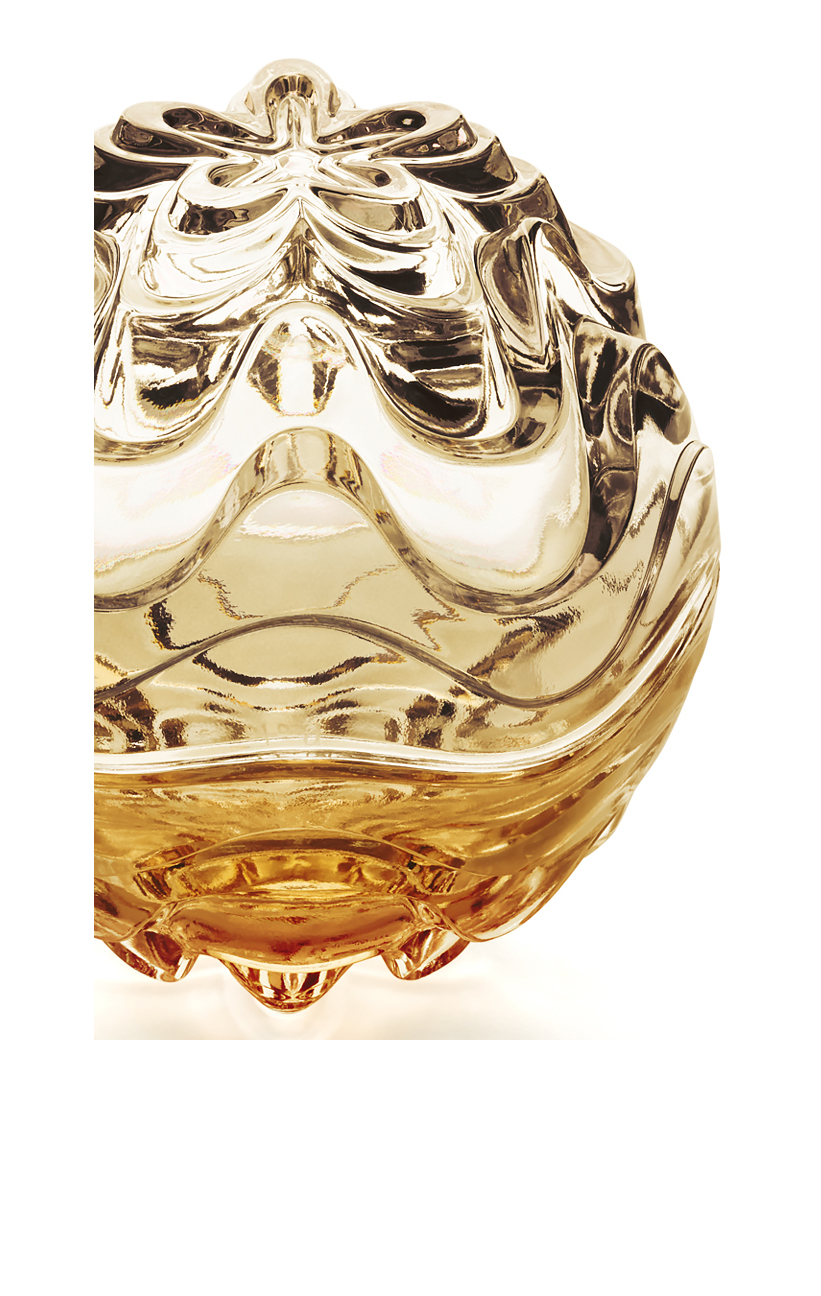 Boîte vibration en cristal lustré or lustré or - Lalique