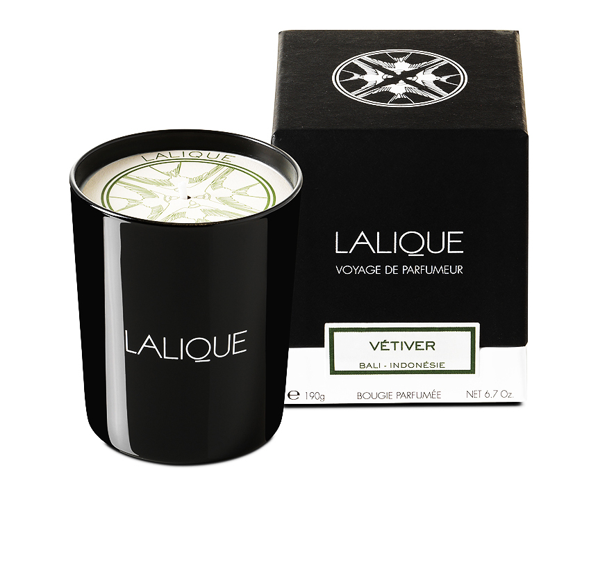 Vétiver, bali - indonésie, bougie parfumée en 190 g - Lalique