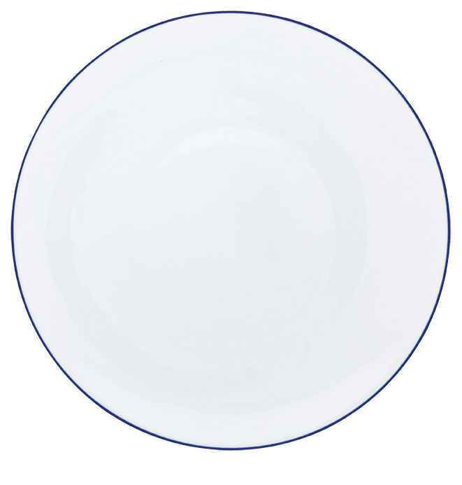 Assiette à  diner bleu outremer - Raynaud