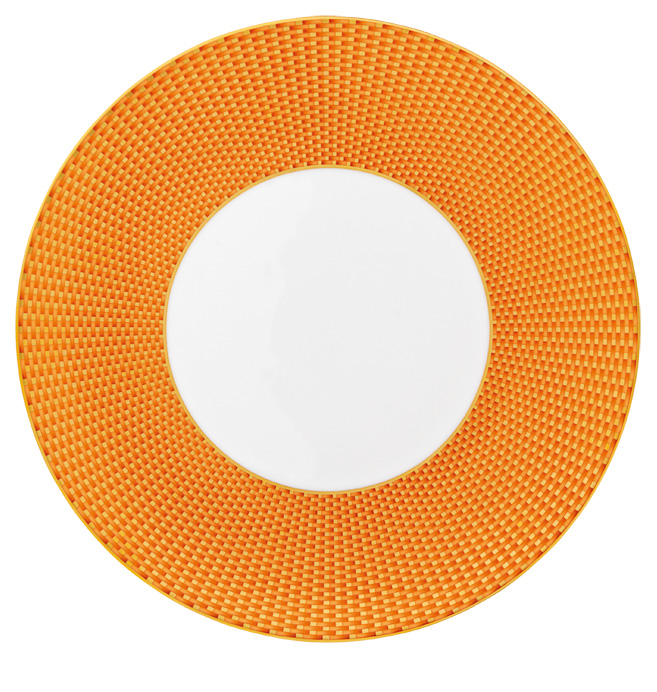 Assiette à  diner orange - Raynaud