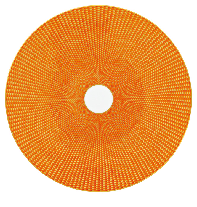 Assiette de présentation orange - Raynaud