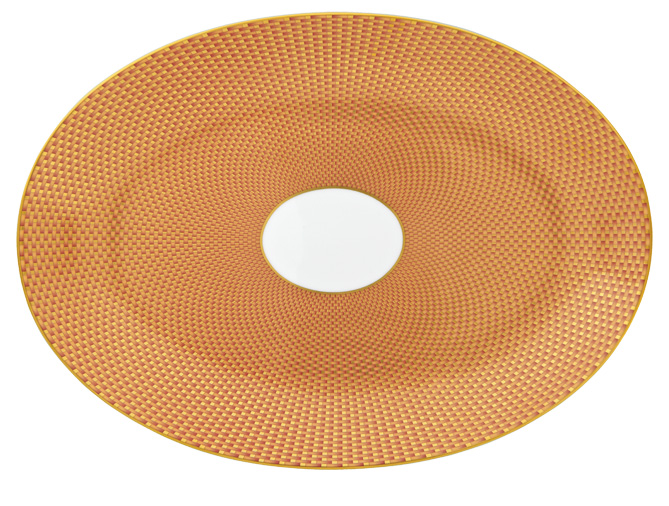 Plat ovale moyen modèle orange - Raynaud