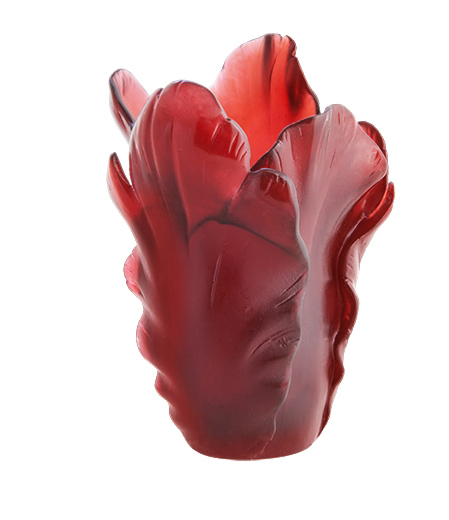 Vase rouge - Daum