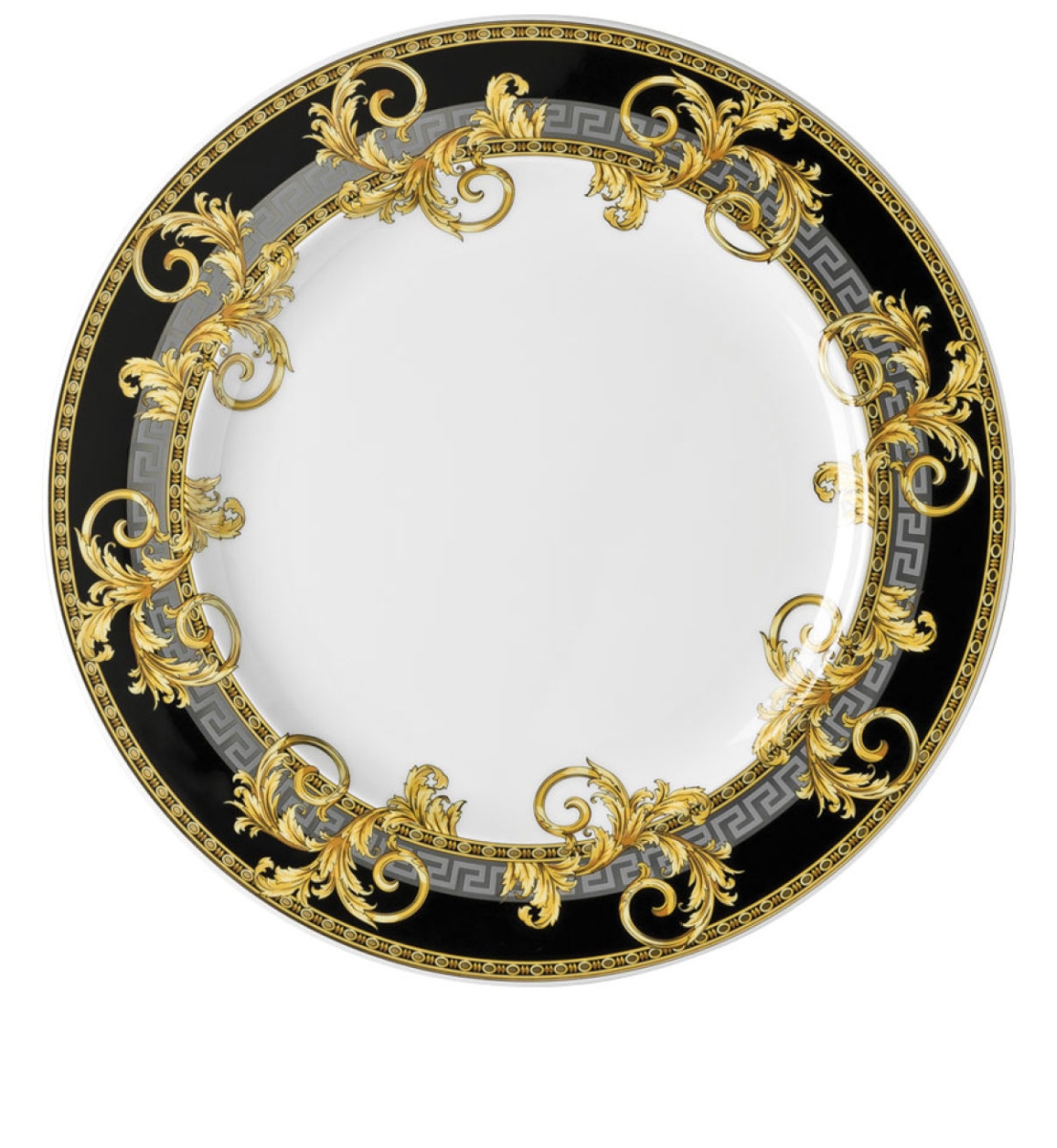 2 x assiette plate en porcelaine - versace