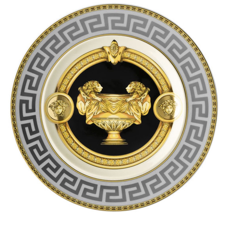 2 x assiette plate en porcelaine - versace