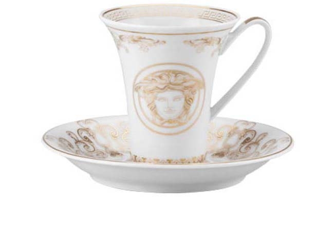 Paire tasse 2 haute en materiaux : Porcelaine - versace