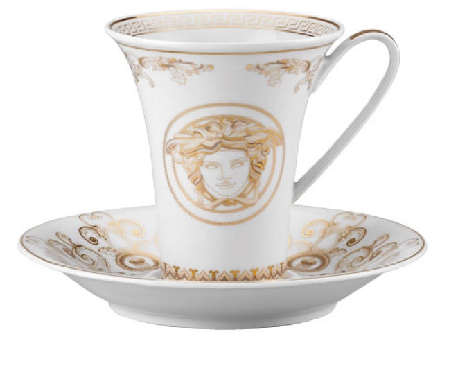 Paire tasse 4 haute en materiaux : Porcelaine - versace