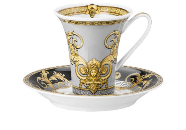 Paire tasse 2 haute en materiaux : Porcelaine - versace