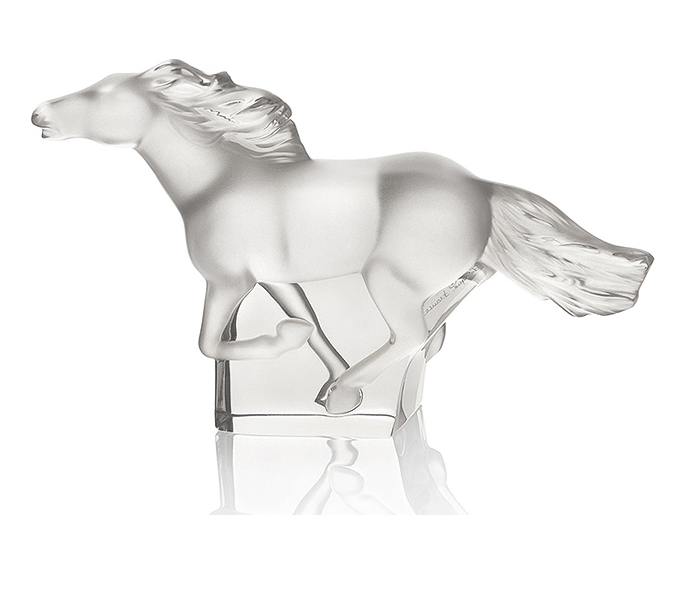 Sculpture cheval kazak incolore - Lalique