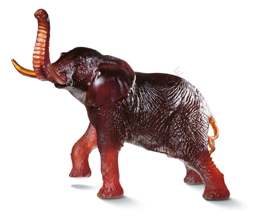 Eléphant ambre j.f leroy - Daum