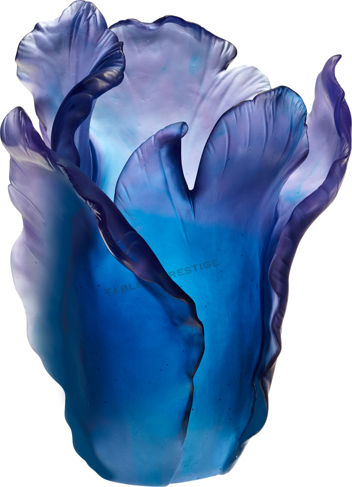 Vase bleu - Daum