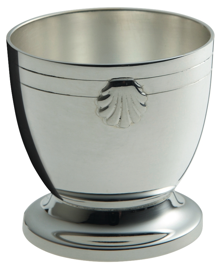 Coquetier en métal argenté - Ercuis
