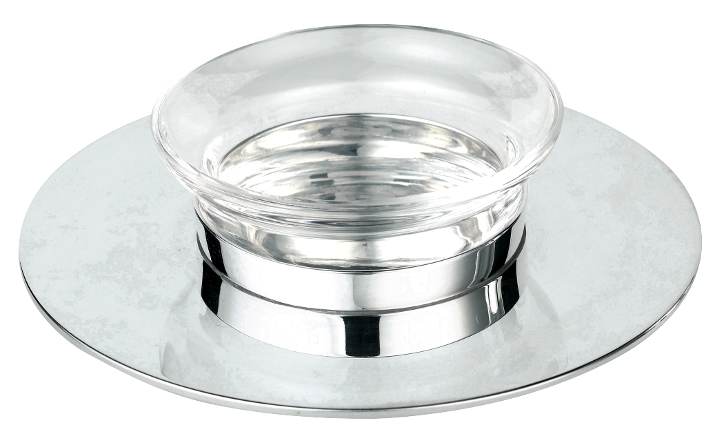 Coupe caviar individuelle 30 gr en métal argenté - Ercuis