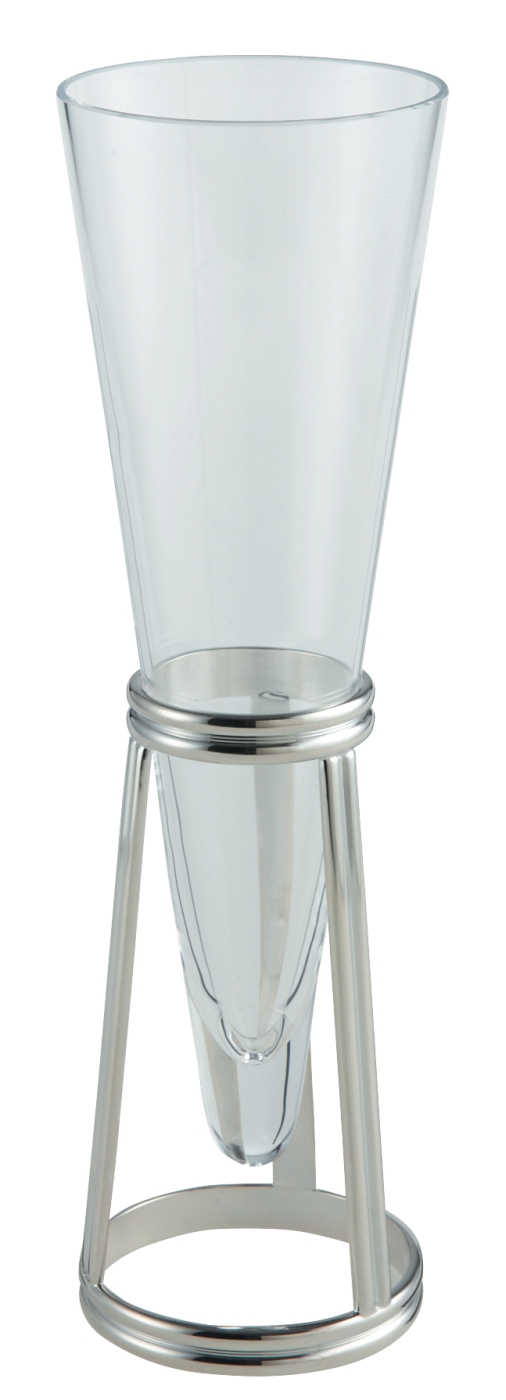 Flûte à champagne en métal argenté - Ercuis