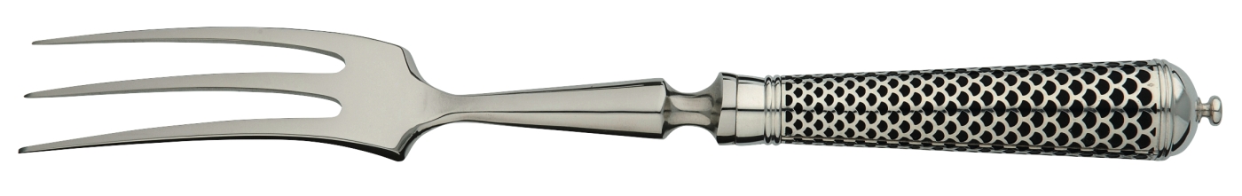Fourchette à découper en argent massif - Ercuis