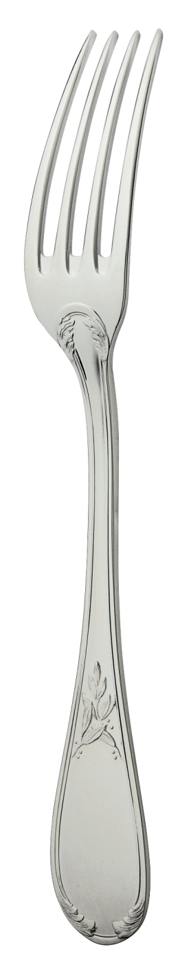 Fourchette à gâteaux en métal argenté - Ercuis