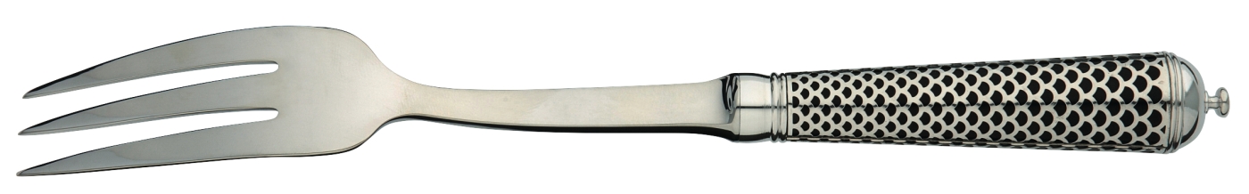 Fourchette à servir en argent massif - Ercuis