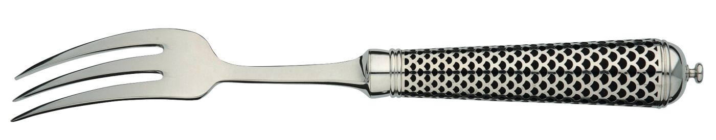 Fourchette de table en argent massif - Ercuis