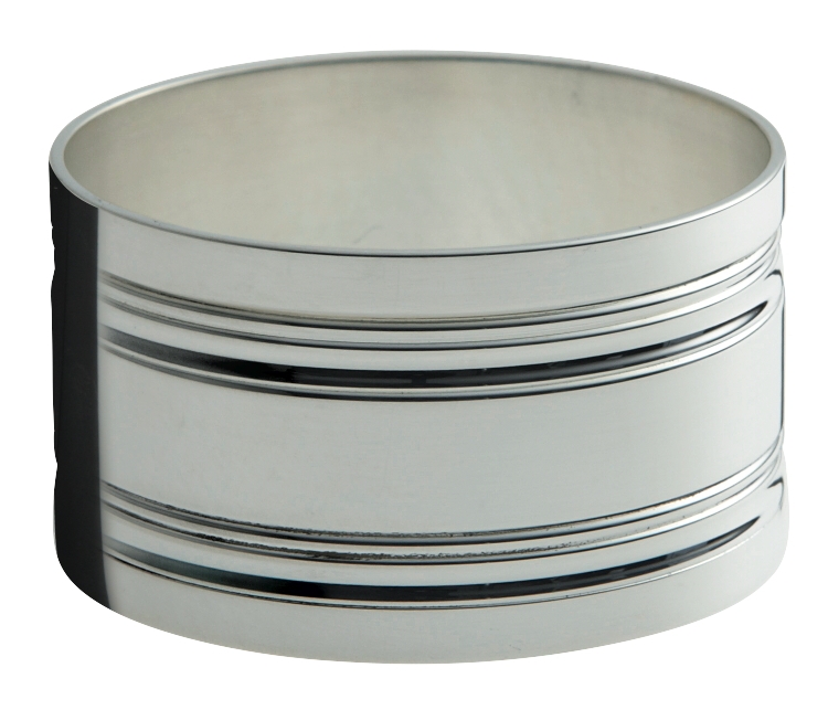 Rond de serviette en métal argenté - Ercuis