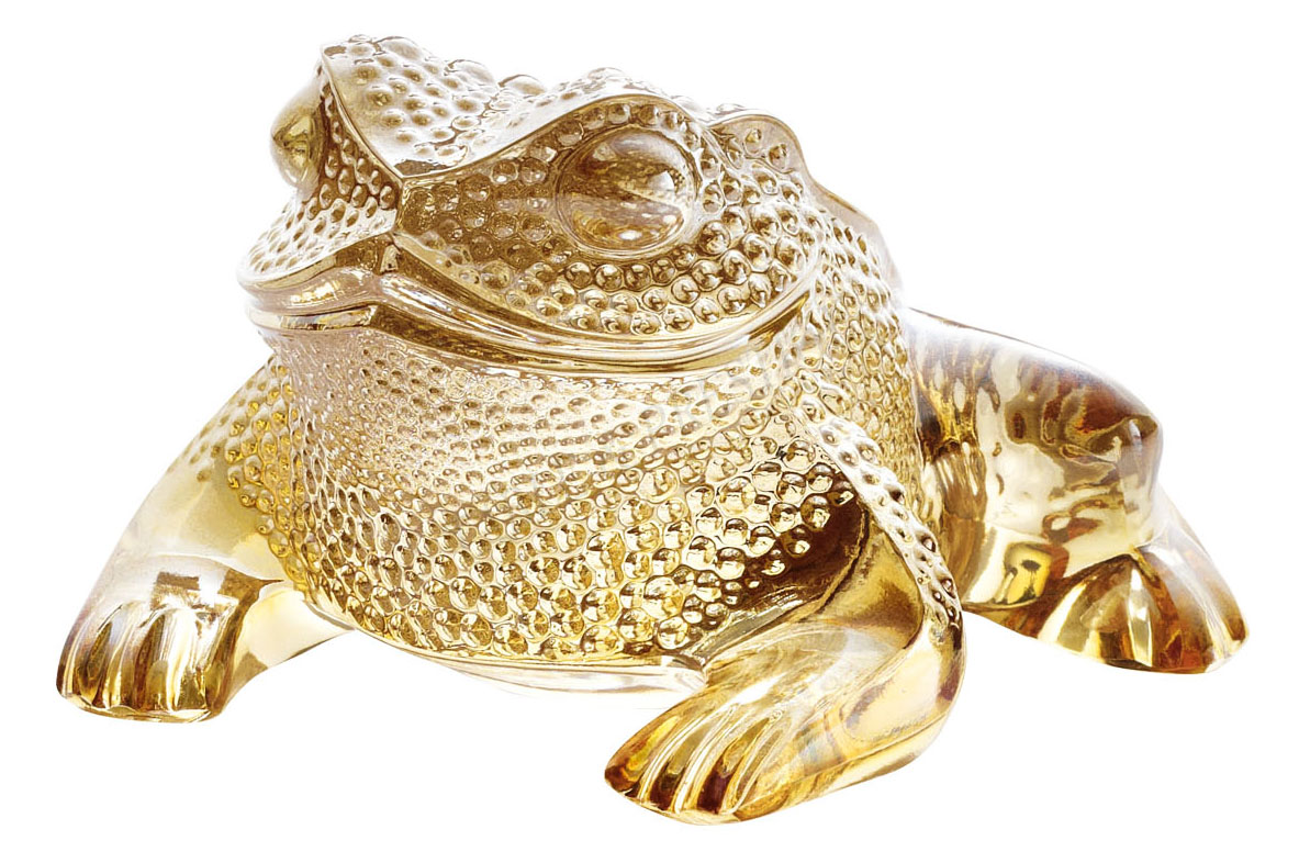 Motif Crapaud Gr&eacute;goire, lustr&eacute; or Or - Lalique