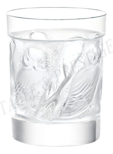 Coffret 2 gobelets Old fashion Hulotte Clair - Cadeau Lalique