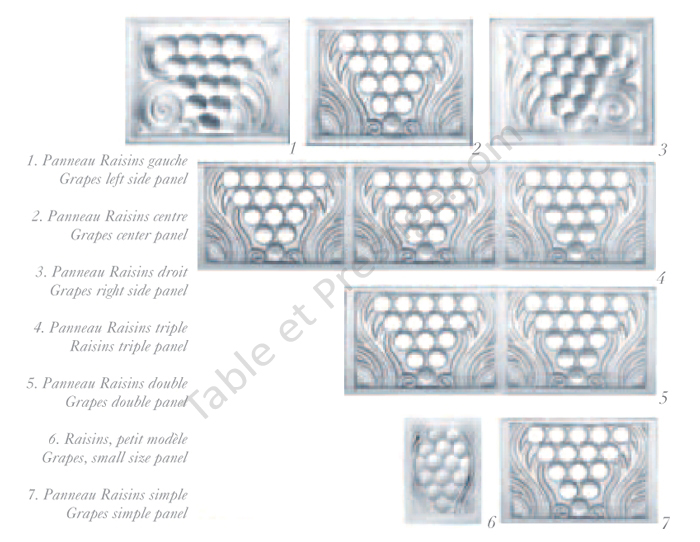 Panneau raisins mm - Lalique