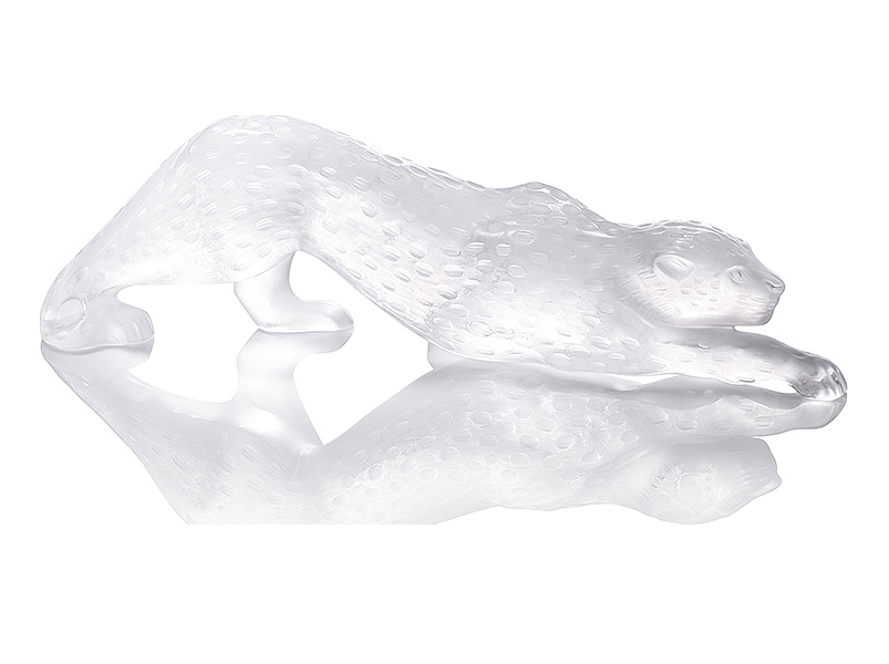 Sculpture panthère zeila grand modèle incolore - Lalique