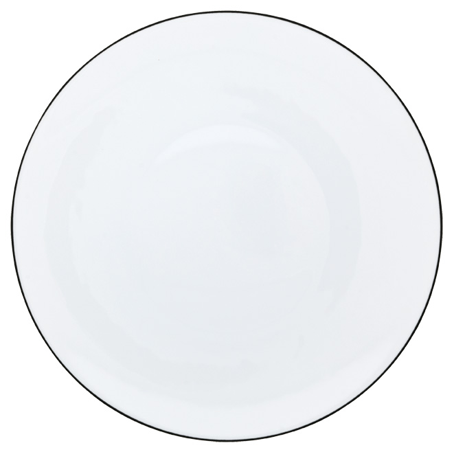 Assiette à  diner noir d'encre - Raynaud