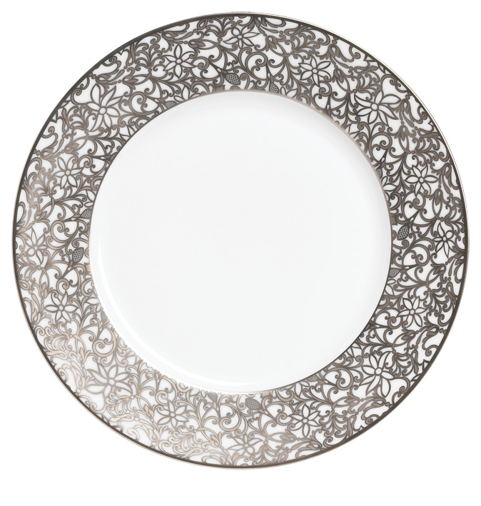 Assiette à  diner blanc - Raynaud