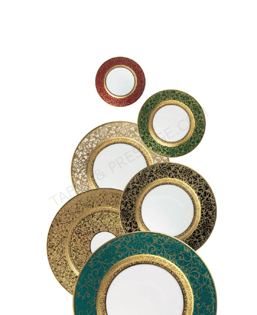 Assiette calotte vert - Raynaud