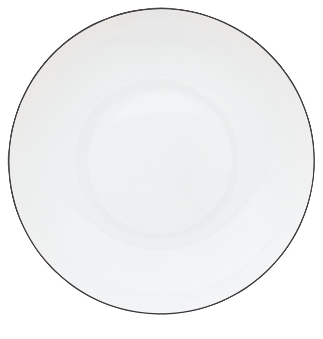 Assiette creuse noir d'encre - Raynaud