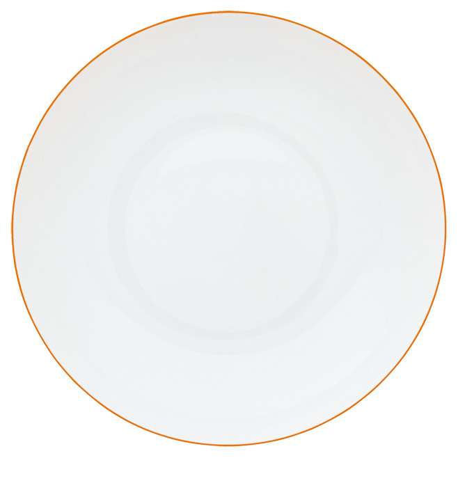 Assiette creuse orange abricot - Raynaud