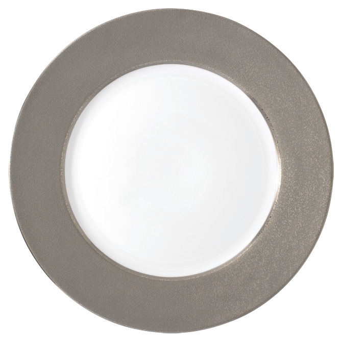 Assiette de présentation granité platine - Raynaud