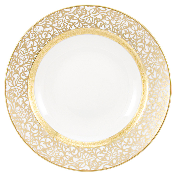 Plat rond creux blanc - Raynaud