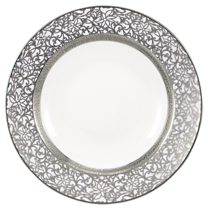 Plat rond creux blanc - Raynaud
