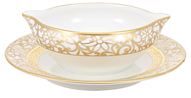 Saucière sur plateau blanc - Raynaud