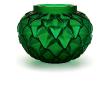 Vase languedoc petit modèle en cristal vert vert - Lalique