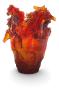 Vase cheval ambre - Daum