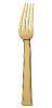 Dinner fork in gilded silver plated - Ercuis