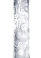 Poignée de porte faunes 1 battant 1 face dorée, porte verre - Lalique