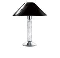 Lampe faunes en cristal incolore, finition chromé - Lalique