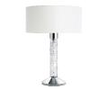 Lampe faunes en cristal incolore, finition chromé - Lalique