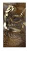 Vase angélique en édition limitée (99 ex. ), cristal ambre émaillé or ambre - Lalique