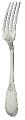 Fourchette table en argent massif - Ercuis
