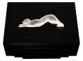 Cave &agrave; cigares Panth&egrave;re Zeila, 70 cigares Laqu&eacute; noir - Lalique