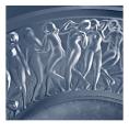 Coupe bacchantes en cristal incolore - Lalique