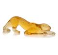 Sculpture panthère zeila petit modèle ambre - Lalique