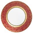 Assiette à  diner rouge - Raynaud