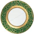 Plat rond creux vert - Raynaud