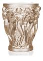 Vase bacchantes en cristal lustré or - Lalique